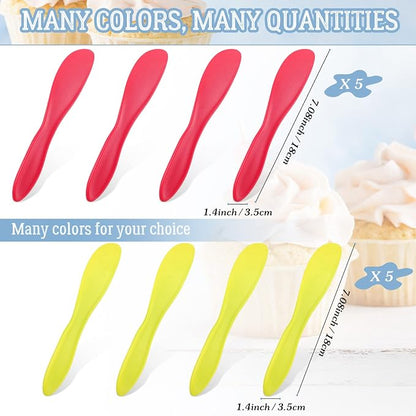 10 Pieces Plastic Butter Spreader Multi Purpose Butter Knife Spreader Versatile - Image 2