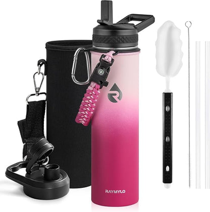 RAYMYLO Insulated Water Bottle 24 oz, Triple Wall Vacuum Stainless Steel | by RAYMYLO