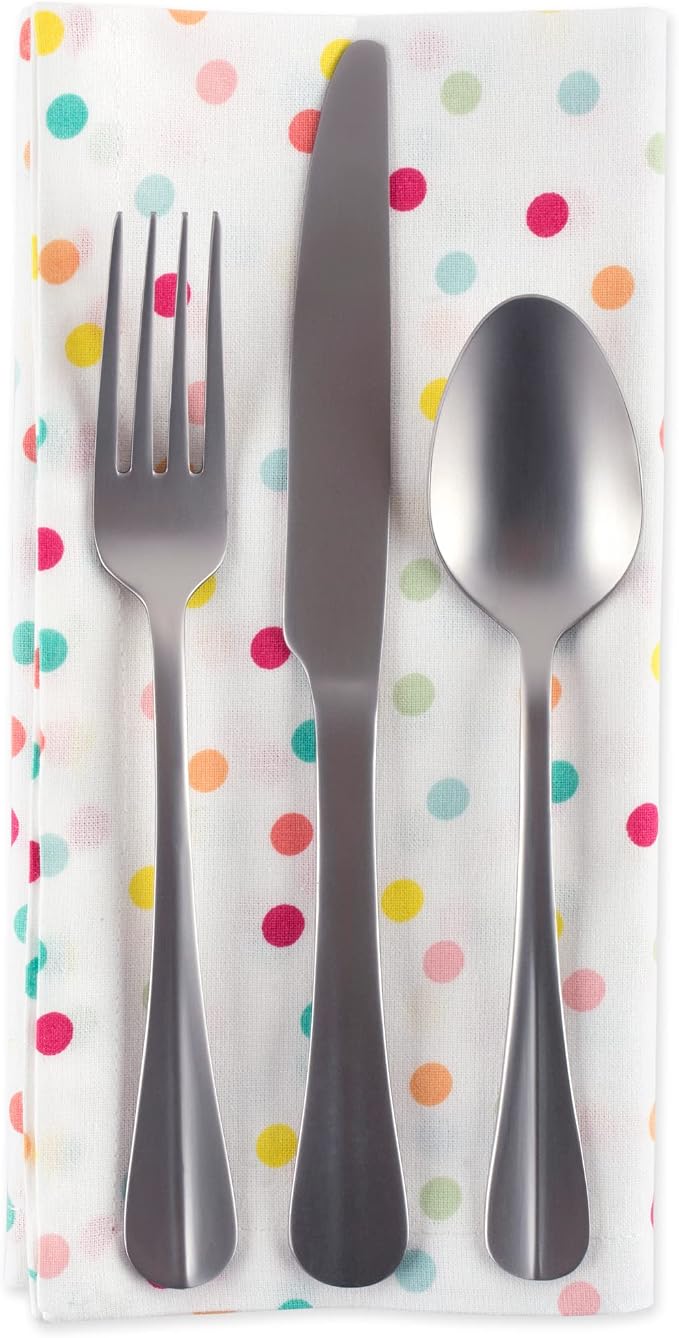 DII Polka Dot Party Print Tabletop Collection Reusable & Machine Washable - Image 3