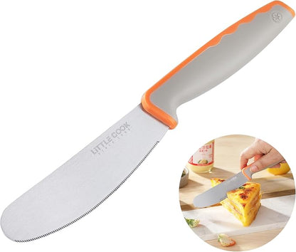 Butter Knife Spreader, Little Cook 4.7 Inch Sandwich Butter Spreader Knife by LITTLE+COOK+SINCE+1995
