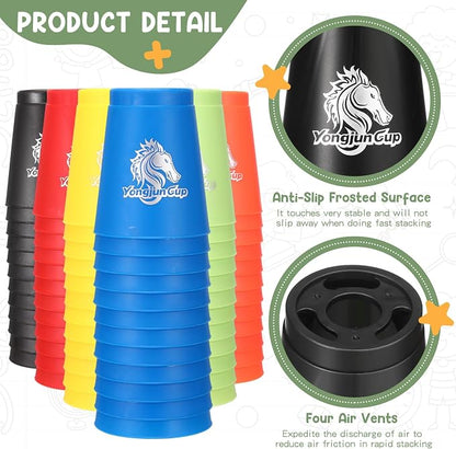 Libima 144 Pcs Sports Stacking Cups Set Stack Cup Party Game Speed Training Game - Image 3