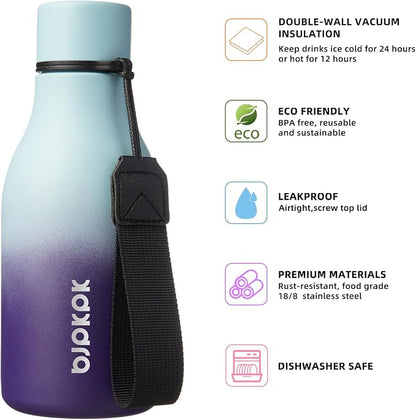 BJPKPK 12oz Insulated Water Bottle, Stainless Steel Bottle - Image 2