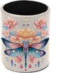 Leather Pen Holder for Desk, Dragonfly Pencil Cup Pen Organizer Makeup Brush by Unknown