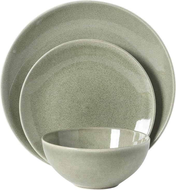 Gibson Elite Castle Peak Plates and Bowls Set, 12-Piece Dinnerware Set - Image 7