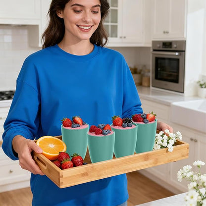 Wheat Straw Plastic Cups Set 6 PCS, 12 OZ Unbreakable Reusable Plastic Cups - Image 9