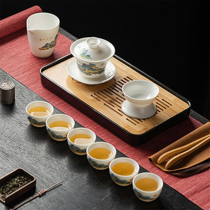 LURRIER Gongfu tea sets, Portable Ceramic TeaSet, Asian Tea sets - Image 5