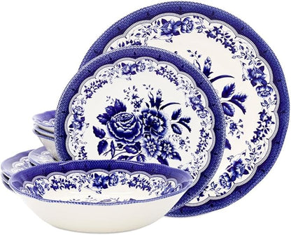 12-Piece Porcelain Dinnerware Set by TudorEngland