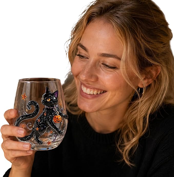 3D Halloween Artisan Glassware Collection, Halloween Artisan Glass Cups | - Image 8