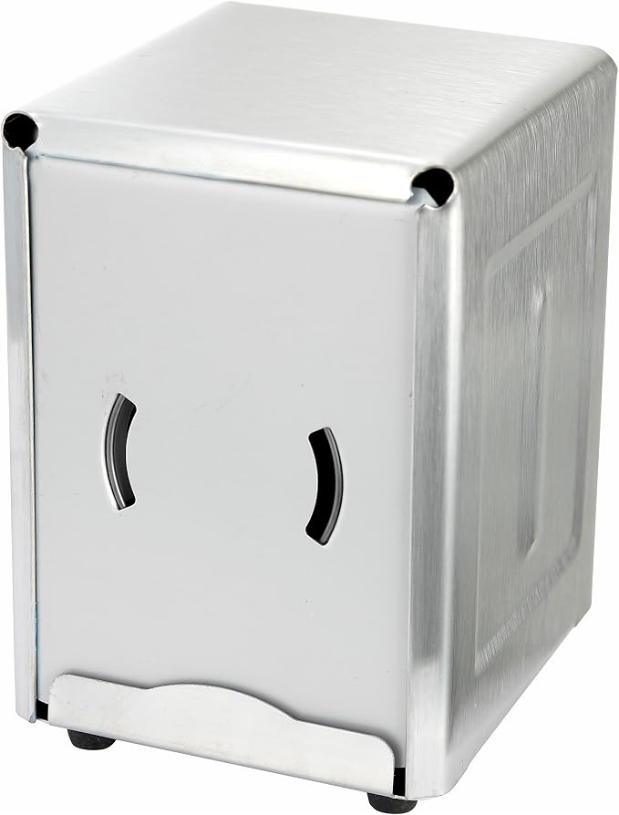 Winco 3 1/2" x 4 1/2" Napkin Dispenser | Rubber feet, Compact countertop and by Winco