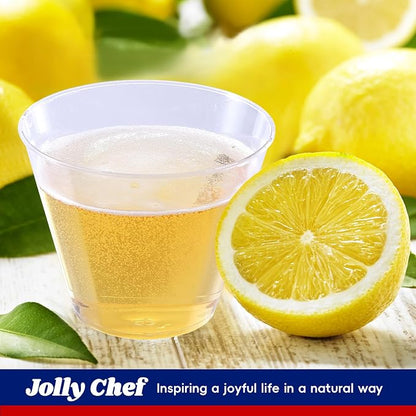 JOLLY CHEF 9 oz Clear Disposable Plastic Cups, 100 Pack Clear Plastic Cups - Image 7