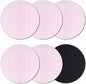 Pink White Stripe Coasters Set of 6, Modern Minimalist Geometric Striped Soft by PIEPLE