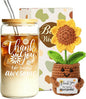 MUJUZE Thank You Gifts for Women, Thank You Glass Cups for Friends, Bestie | by MUJUZE