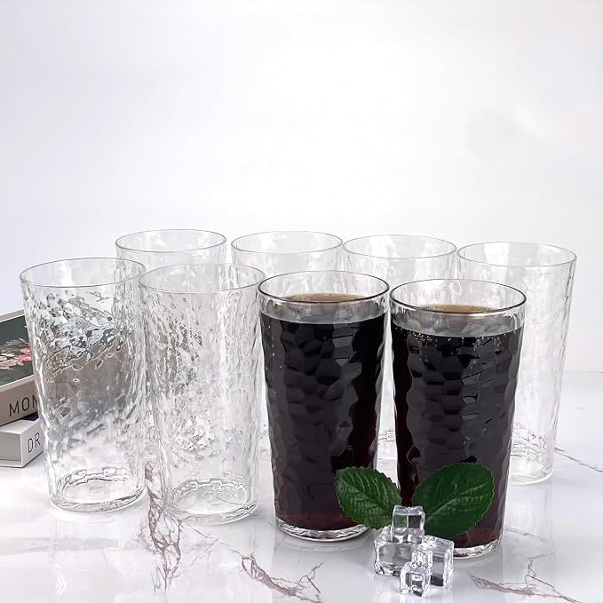 Yalin 24-Ounce Plastic Tumbler Acrylic Drinking Glasses, Reusable Plastic Cups - Image 6