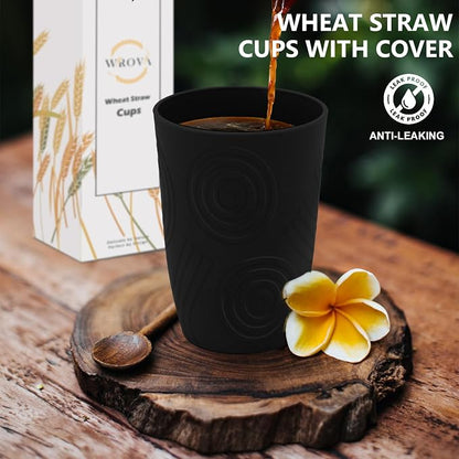 Wrova Wheat Straw Cups 16oz Set of 8 - Image 5