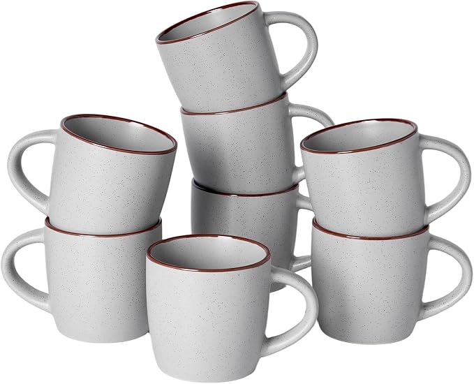 famiware Mercury Coffee Mugs 13 oz, Coffee Mugs Set of 8 by Famiware