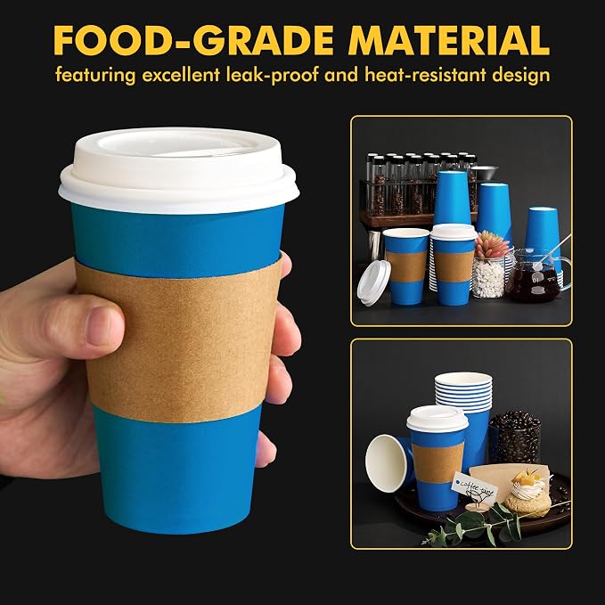 RACETOP 16 oz Paper Coffee Cups - Image 8