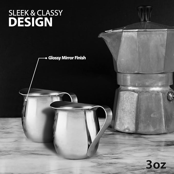 Stainless Steel Bell Creamer Espresso Shot Frothing Pitcher Cup Latte Art - Image 5