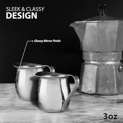 Stainless Steel Bell Creamer Espresso Shot Frothing Pitcher Cup Latte Art - Image 5