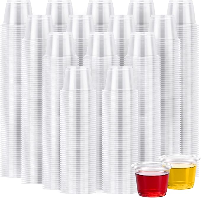 Lamosi 1000 Count 1 oz Plastic Shot Glasses Disposable, Jello Shot Cups | by BuyNow