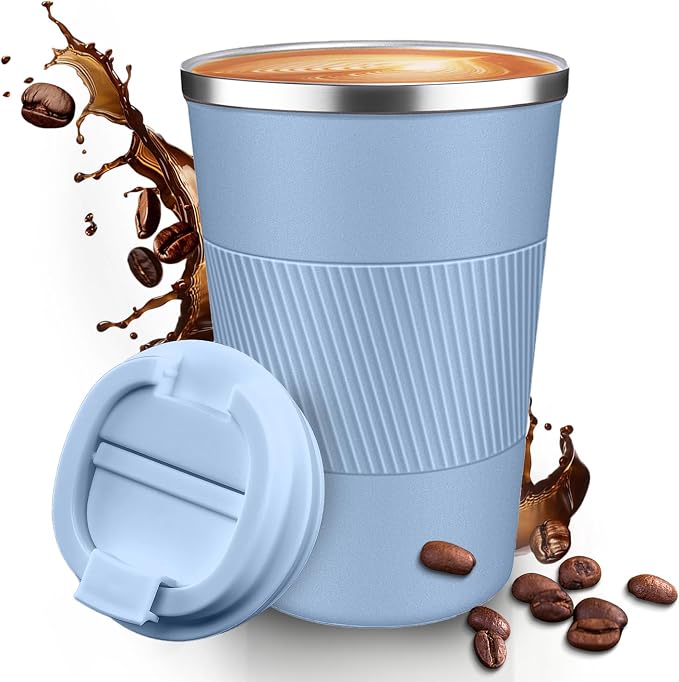 12OZ Travel Coffee Mug Insulated Coffee Cup by Unknown