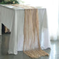 Efavormart 10ft Beige Cheesecloth Table Runner by efavormart