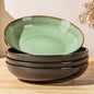 LERATIO 9.0" Ceramic Pasta Bowls Set of 4, 38oz Large Stoneware Bowls Set | by LeRatio