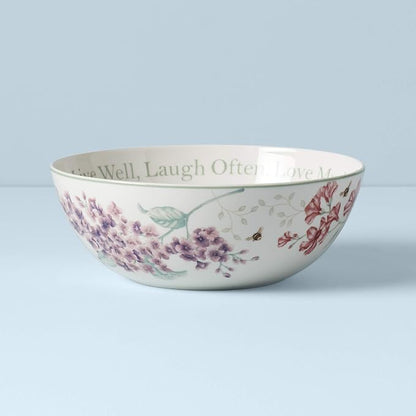 Lenox Butterfly Meadow "Live Well, Laugh Often, Love Much" Serving Bowl - Image 6