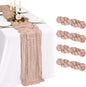 4 Pack Cheesecloth Table Runner 10FT Dusty Pink Table Runner Boho Gauze Cheese by Showgeous