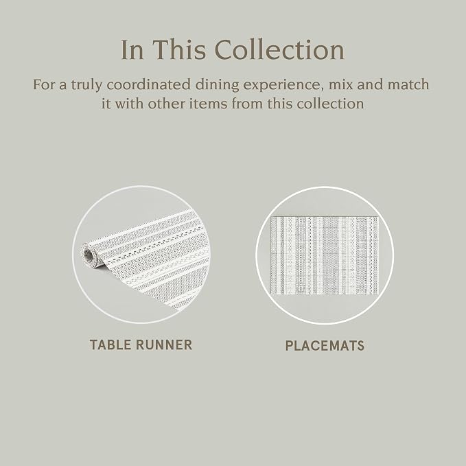 Over&Back 18x90 Reversible Striped Table Runner - Image 4