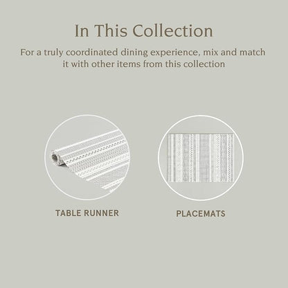 Over&Back 18x90 Reversible Striped Table Runner - Image 4