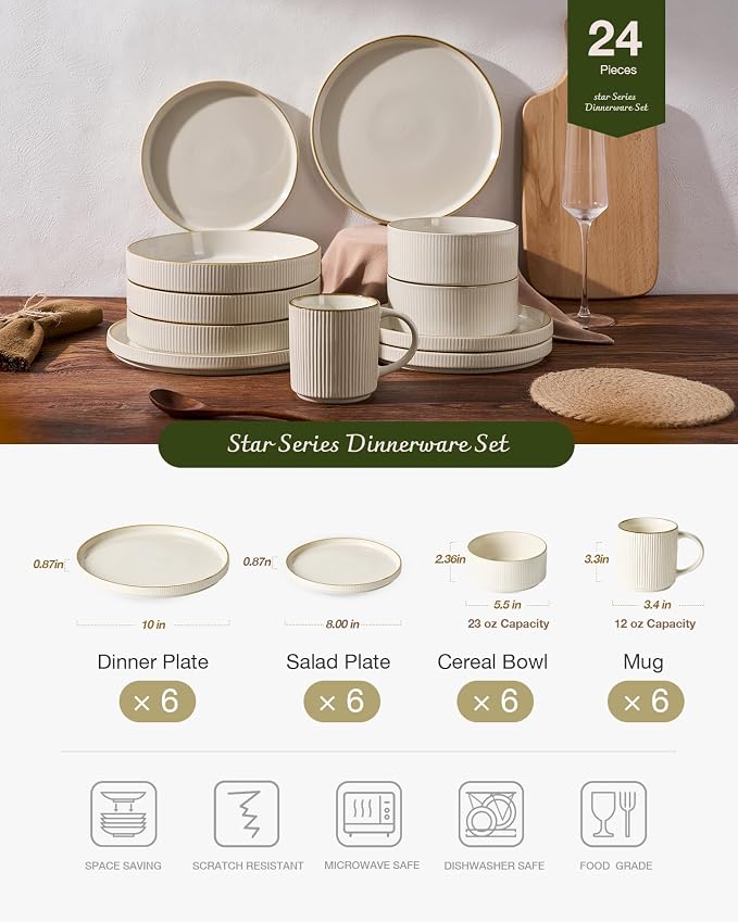 Famiware Stoneware Dinnerware Set - Image 3