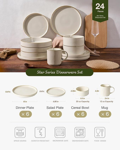 Famiware Stoneware Dinnerware Set - Image 3