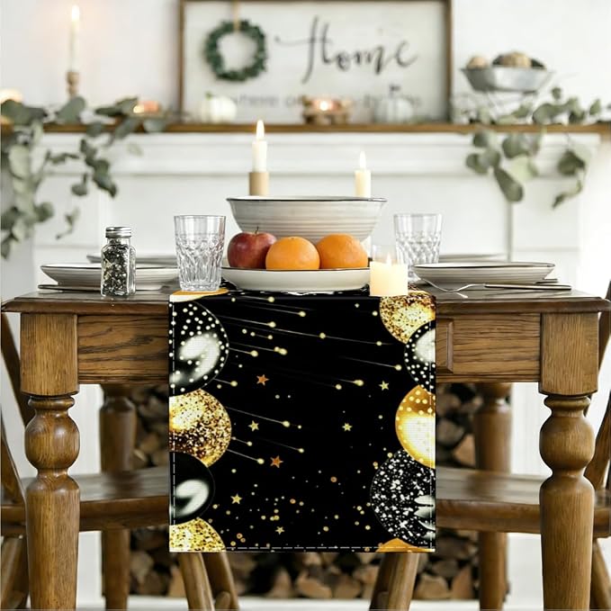 Happy Birthday Table Runner, Table Runners 72 Inches Long | 1920s Birthday - Image 3