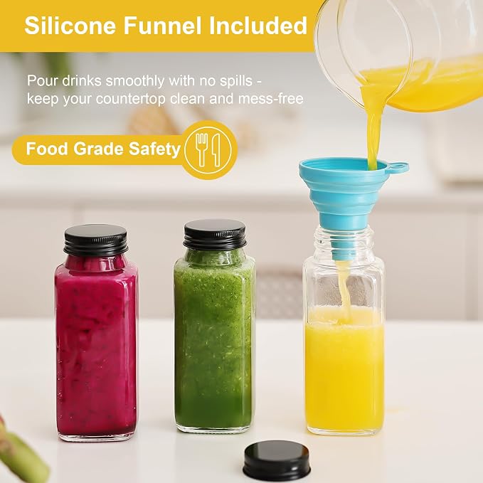 15 Pack 8 oz Glass Juice Bottles - Image 5