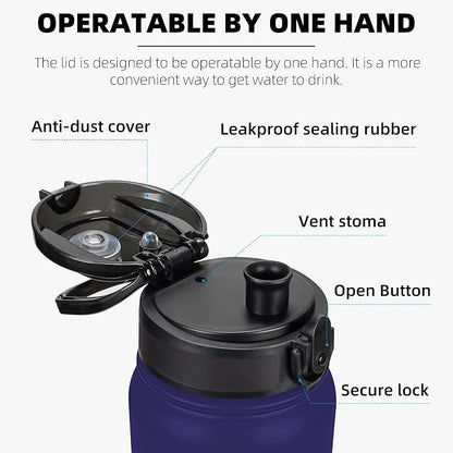 Fanhaw 20 oz Insulated Stainless Steel Water Bottle - Image 2