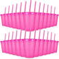 24 Pcs Plastic Tumblers with Lids and Straws, Reusable Cups with Lids Plastic by LEIFEOSH