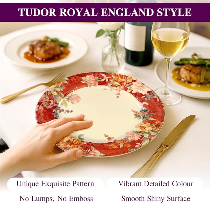 12-Piece Porcelain Dinnerware Set - Image 4