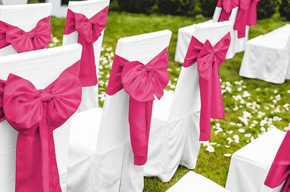 12 Pack Hot Pink Satin Table Runner 12 x 108 Inch Long Premium Table Runners - Image 6