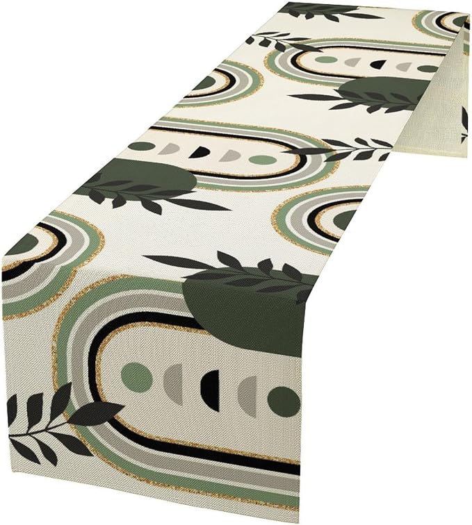 YCness Mid Century Boho Table Runner by YCness