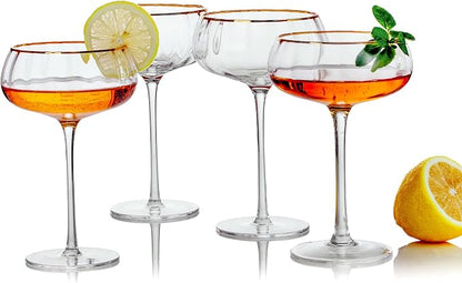 Lysenn Vintage Coupe Glasses Set of 4 by Lysenn