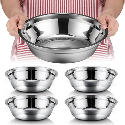 Nuogo 4 Pcs Stainless Steel Mixing Bowls Metal Mixing Bowls Extra Large Basin by Nuogo