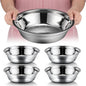 Nuogo 4 Pcs Stainless Steel Mixing Bowls Metal Mixing Bowls Extra Large Basin by Nuogo
