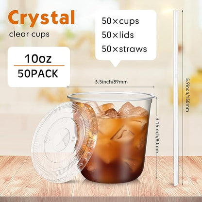 Ziliny 50 Sets Clear Plastic Cups - Image 3