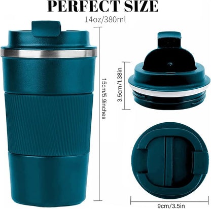 Insulated Travel Coffee Mug, Stainless Steel Coffee Cup - Image 3