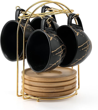 LUKA Ceramic Demitasse Espresso Cups Set by LUKA