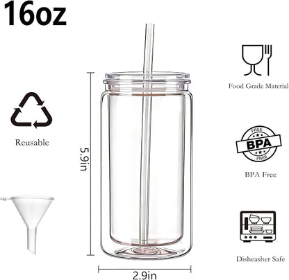 6 Pack Snow Globe Tumbler, Double Wall Plastic Reusable Cups - Image 2