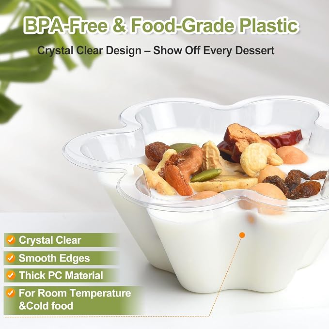 KUCKOW Clear Bowls, Small Clear Appetizer Serving Bowls - Image 4