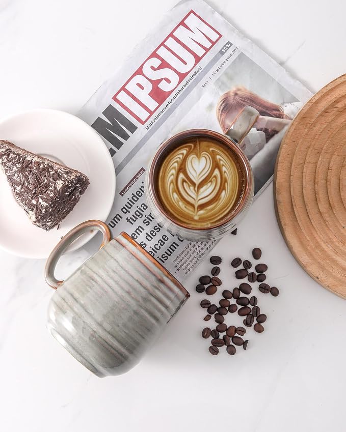 HASENSE Coffee Mug, 20 oz Large Ceramic Latte Cup - Image 4