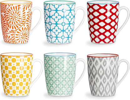 ONEMORE Coffee Mugs Set of 6, 12 oz Ceramic Coffee Cup by ONEMORECeramics