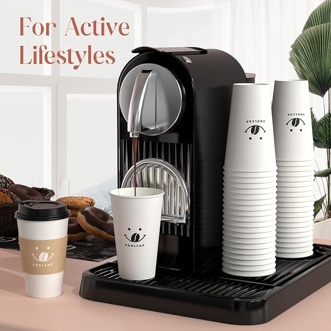 Coffee Cups with Lids and Sleeves, 16 Ounce 200 pack To Go Coffee Cups with Lids - Image 5